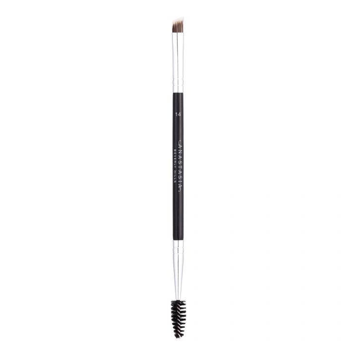 Brush(#14)-Duo Brow/Eye Liner Angled Cut/Spooley